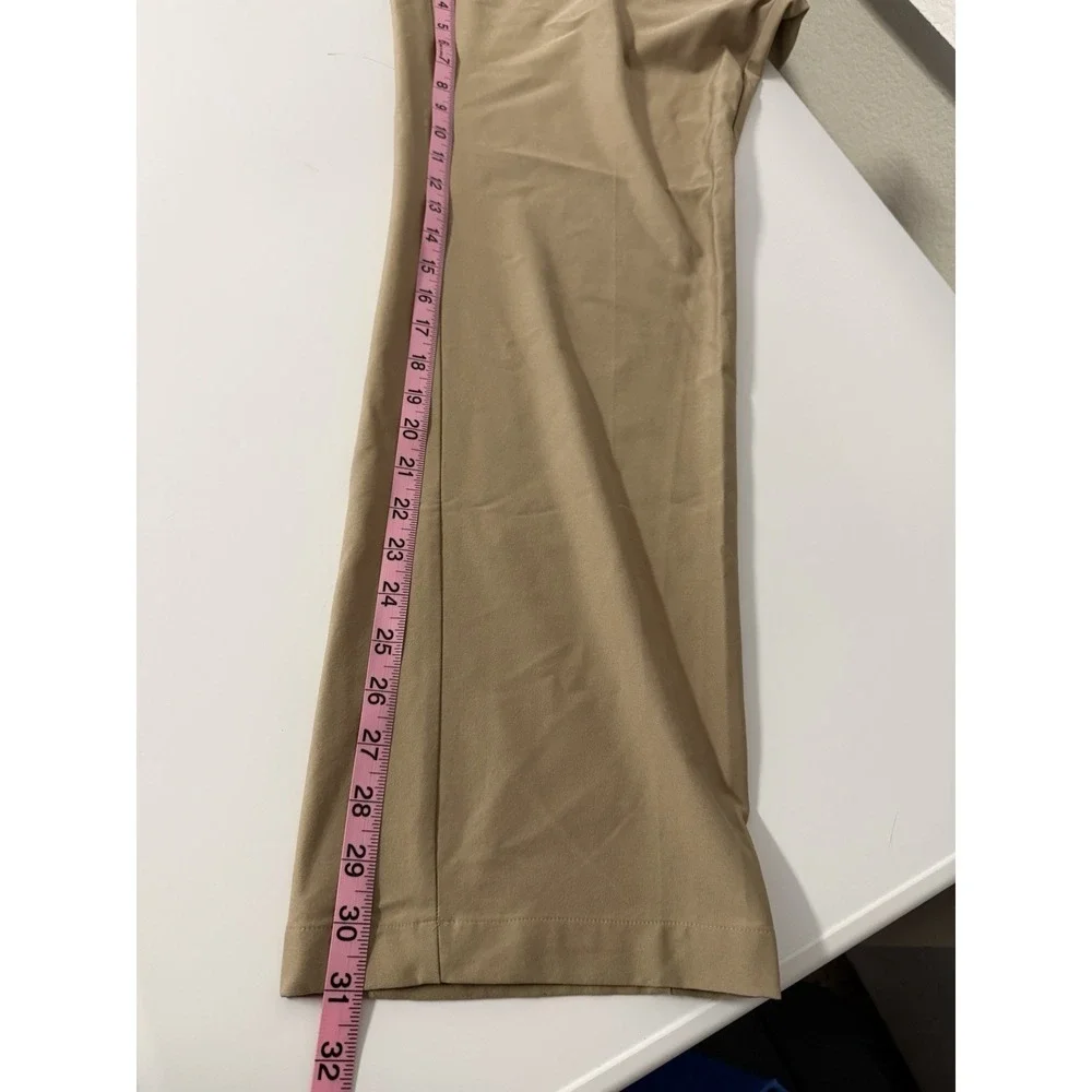 Adidas Mens Golf Pants Nylon Blend Stretch Gripper Waistband Khaki Chino 40x32